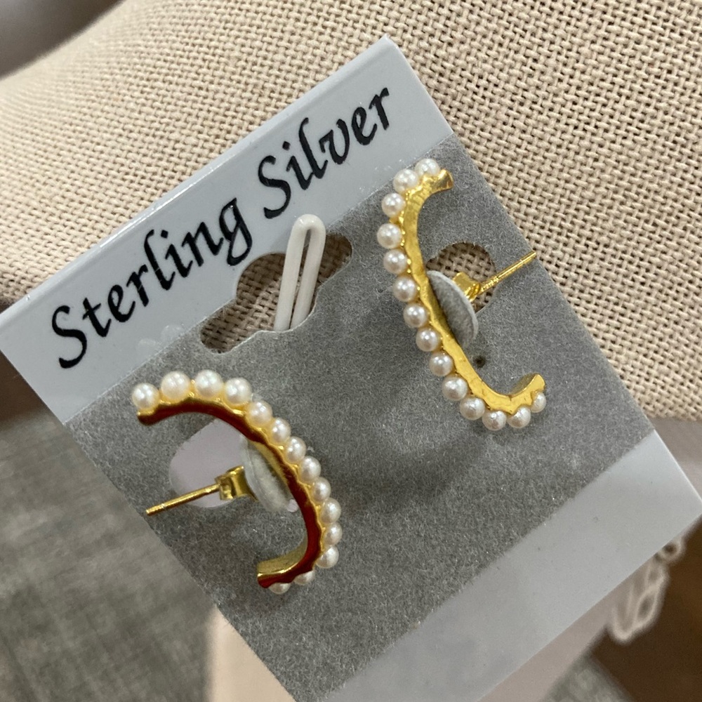 Sterling silver earrings - Picture 1 of 2